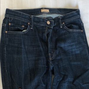 Mother Insider Crop Step Fray